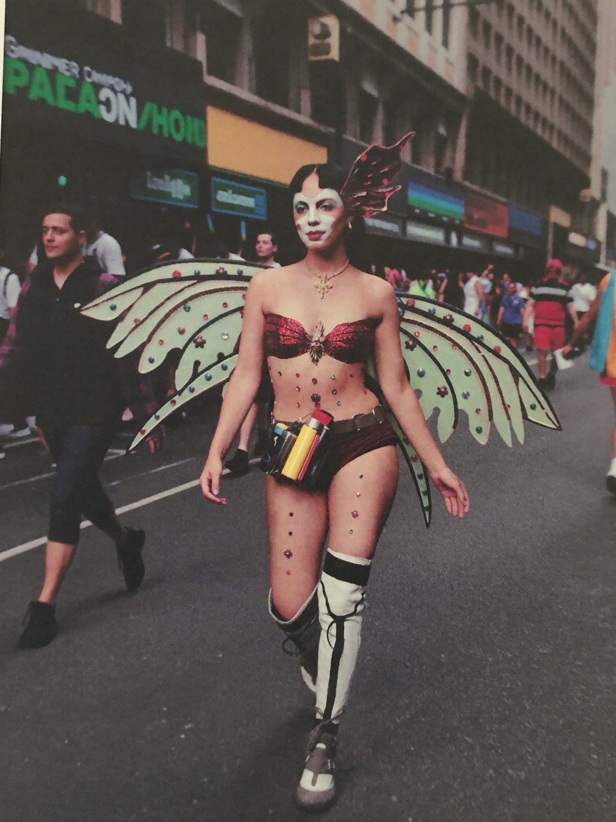 Full Costume outfit for Rio Carnival: full themed costume or wings, body gems, glitter and paint, boots you can walk kilometres in